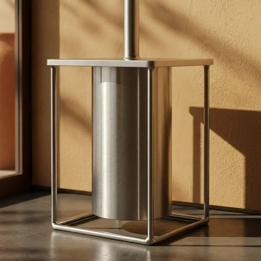 Porte-balayette, chromé brossé 50,4cm, Infinity Elegance