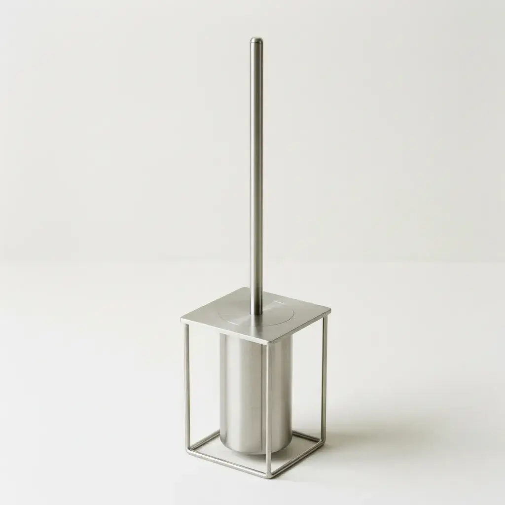 Porte-balayette, chromé brossé 50,4cm, Infinity Elegance