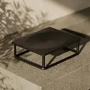 Porte-savon à poser - Noir mat - Infinity elegance (1).webp