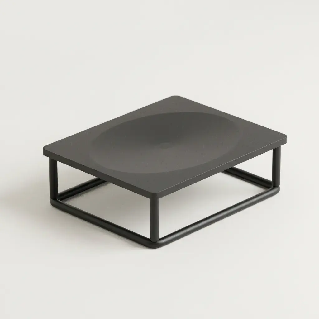 Porte-savon à poser - Noir mat - Infinity elegance (2).webp