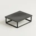 Porte-savon à poser - Noir mat - Infinity elegance (2).webp