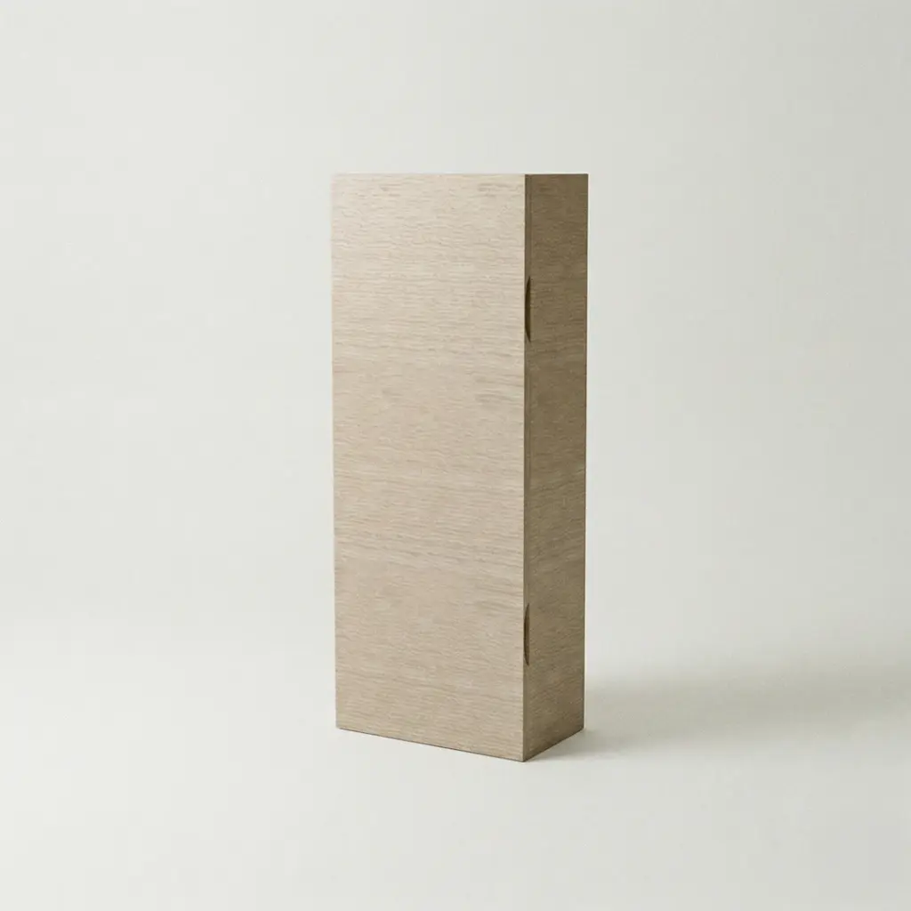 Demi-colonne de rangement Flex Chêne blanchi fond blanc (1).webp