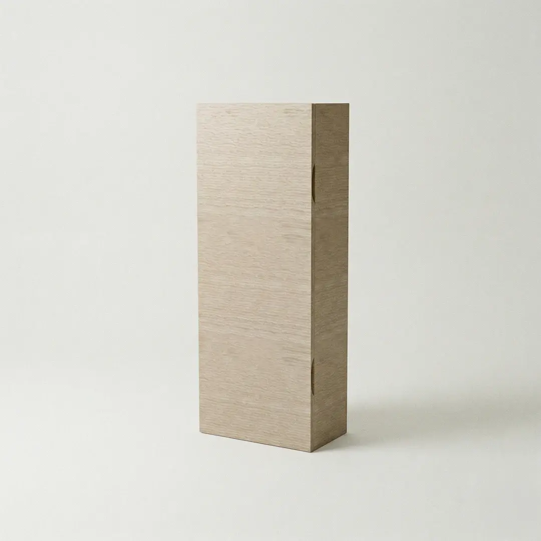 Demi-colonne de rangement, Chêne blanchi 90x40cm, Flex