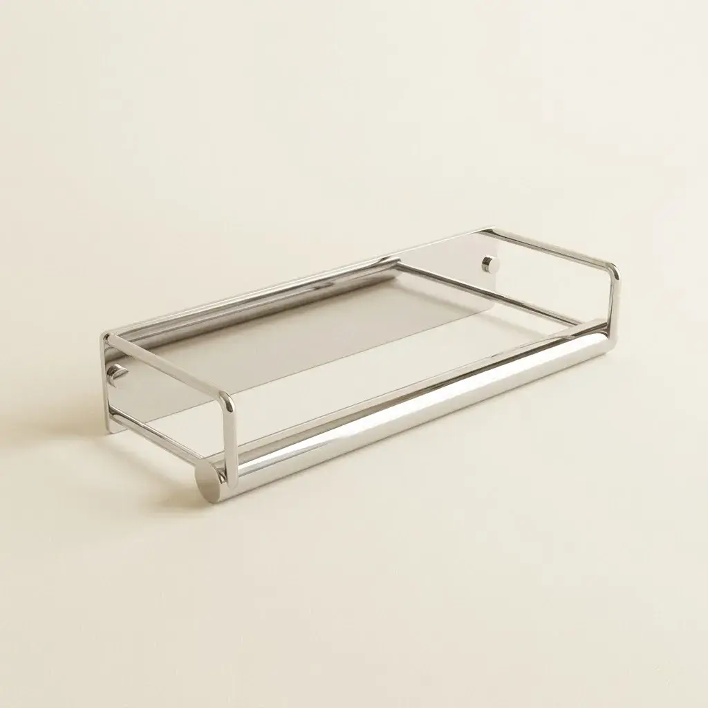 Porte-serviette 35 cm - Chromé brossé - Infinity elegance.webp