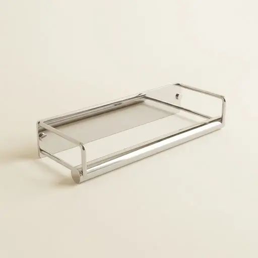 Porte-serviette 35 cm - Chromé brossé - Infinity elegance.webp