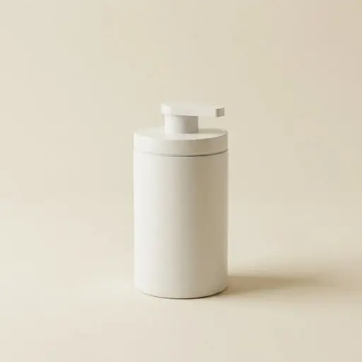 Distributeur de savon à poser blanc, Infinity Flow (2).webp