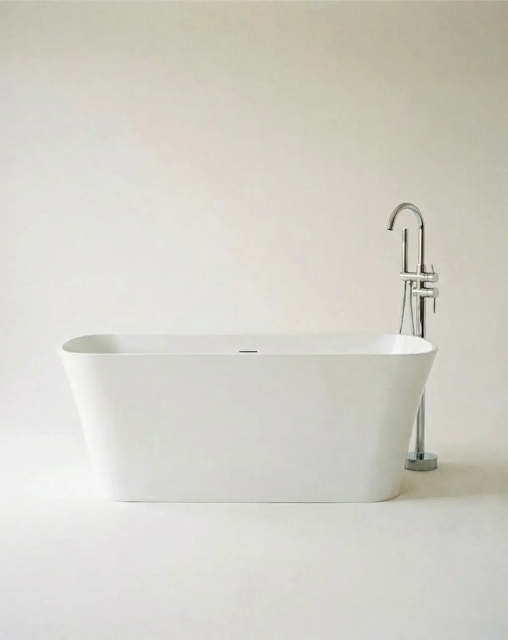 Baignoire îlot, acrylique avec plage, 170x80cm, Olia2