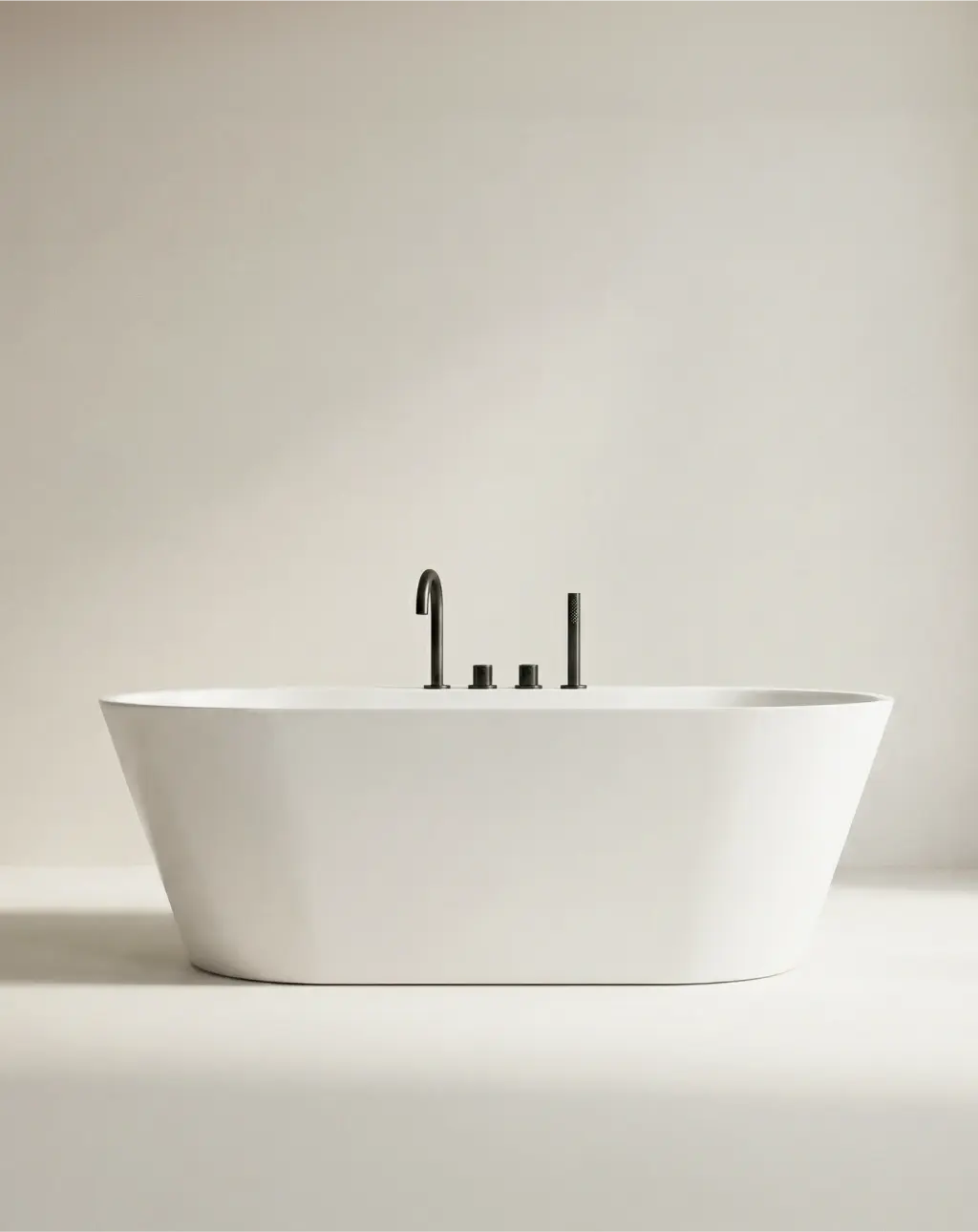 Baignoire îlot avec plage acrylique ovale 170cm - Lou