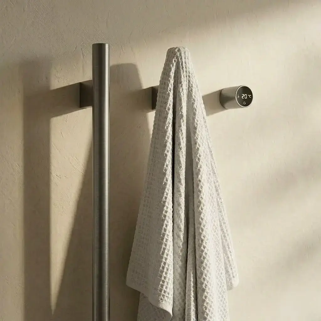 Sèche serviette 90x44x10, 45W, Gun métal brossé, Ondia