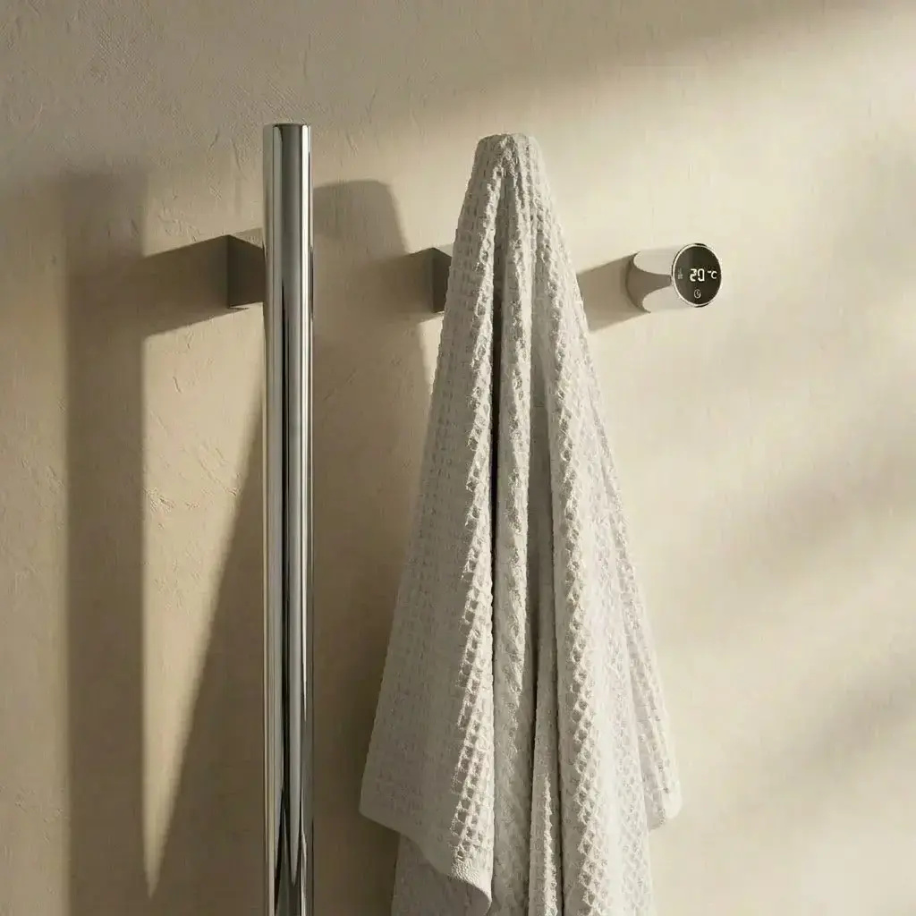 Sèche serviette 90x44x10, 45W, Inox brossé, Ondia 