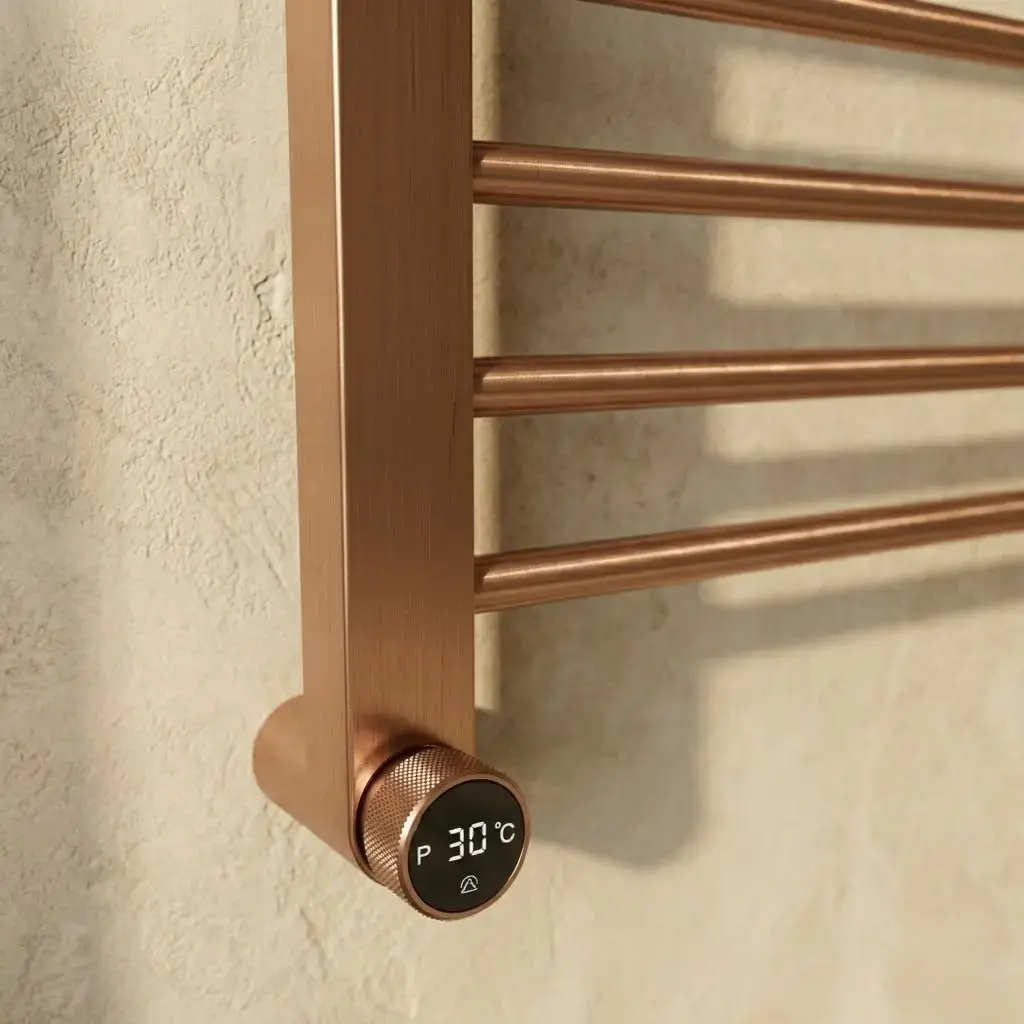 Sèche serviette 280W, Doré rose brossé, Calda    