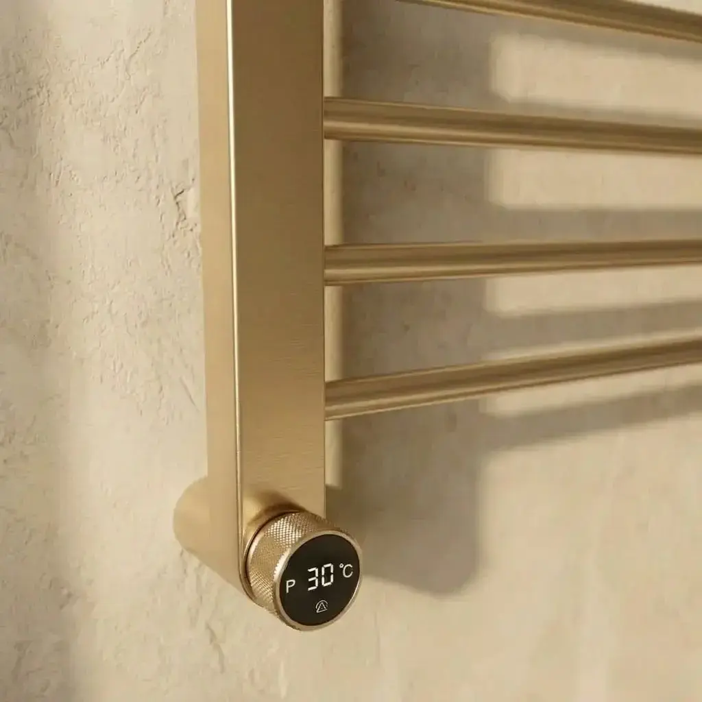 Sèche serviette 280W, Doré brossé, Calda   