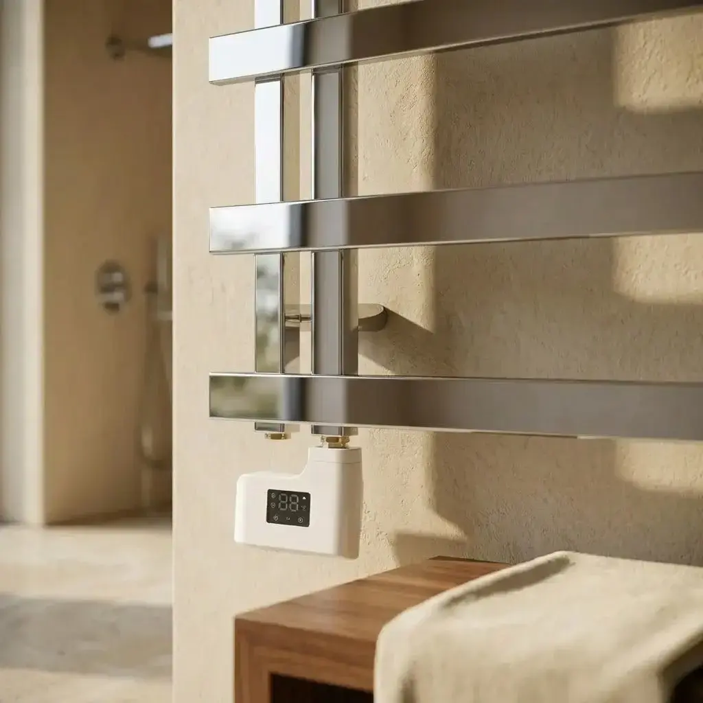 Sèche serviette électrique 400W 50X90 Inox Brossé, STAN