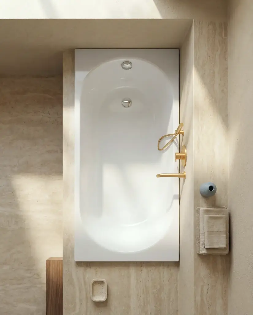 Baignoire rectangulaire, 150 x 70 cm, acrylique, Kasandra (3).webp