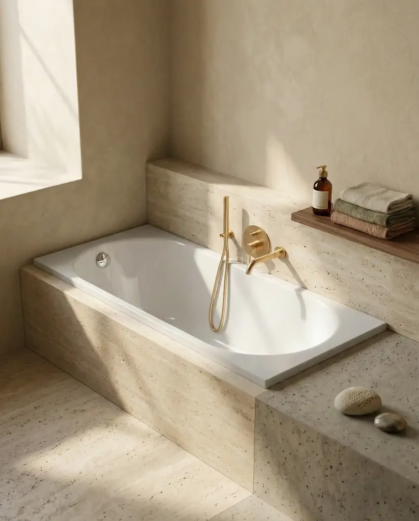 Baignoire rectangulaire, 160 x 70 cm, acrylique, Kasandra.webp