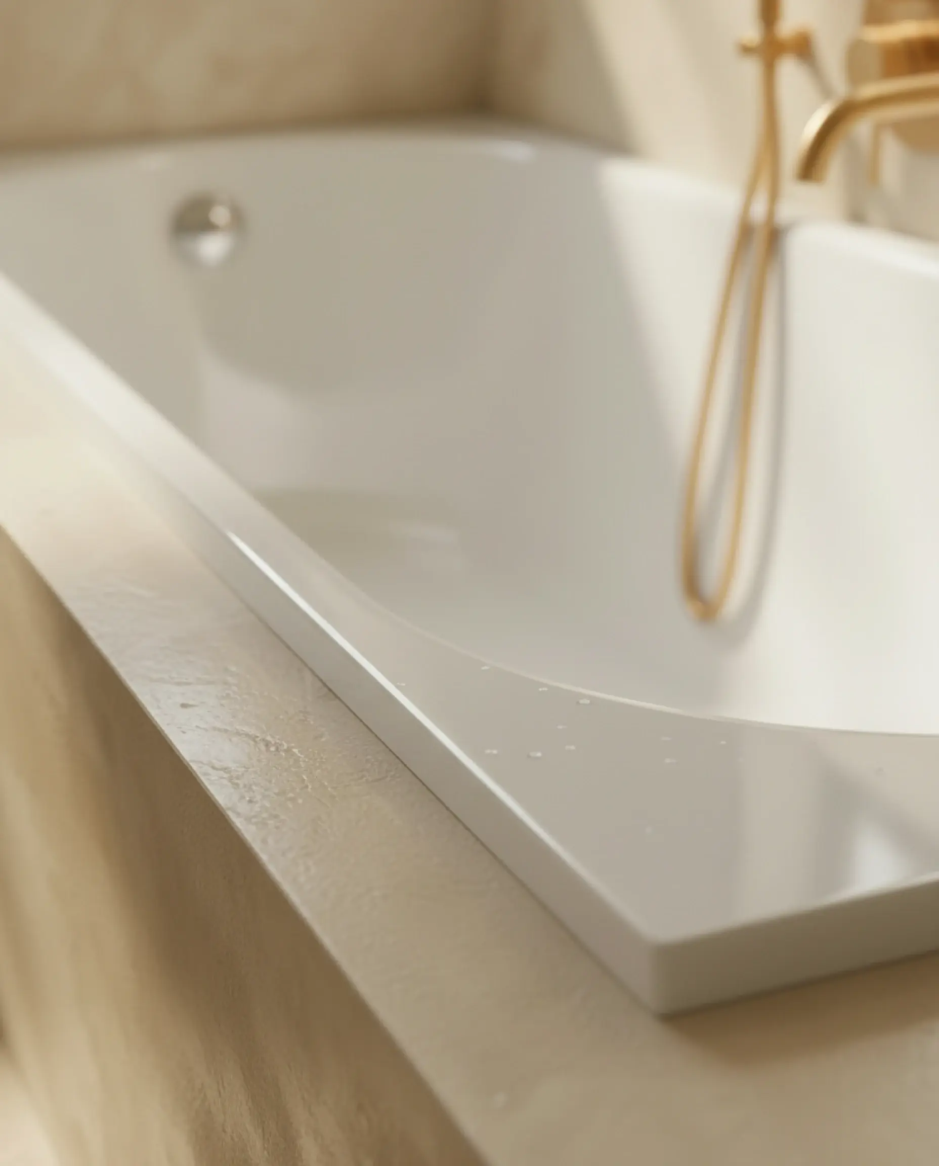 Baignoire rectangulaire, 170 x 70 cm, acrylique, Kasandra