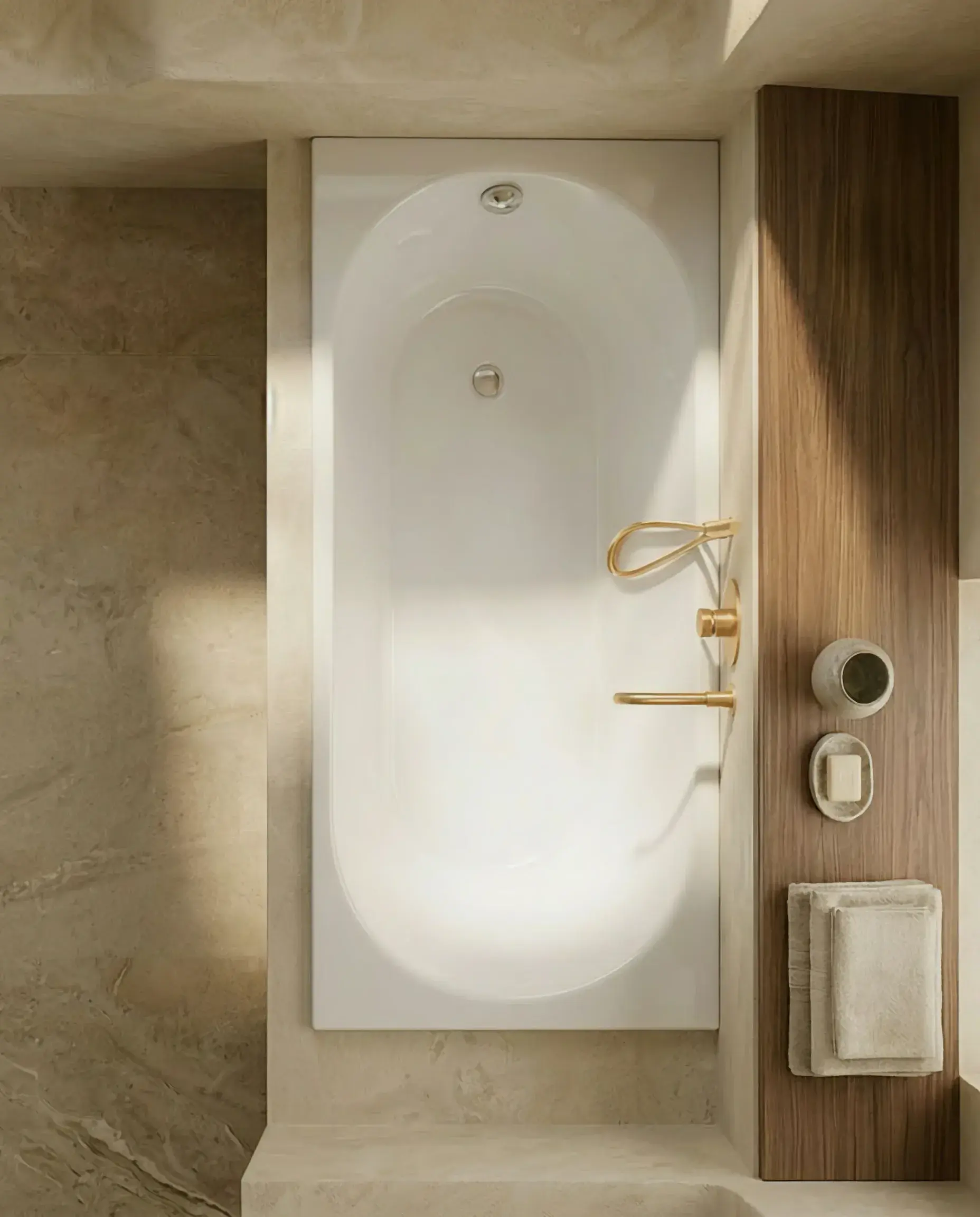 Baignoire rectangulaire, 170 x 70 cm, acrylique, Kasandra