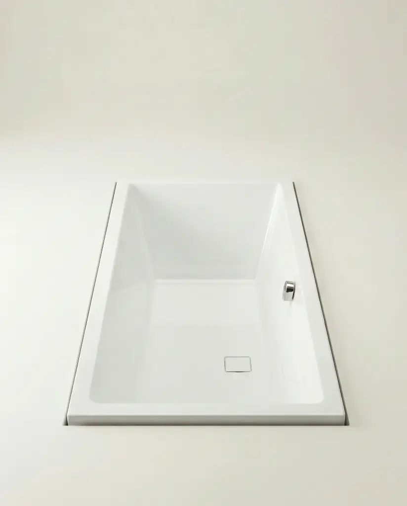 Baignoire rectangulaire, 180x80 cm, acrylique, Cavallo (2).webp