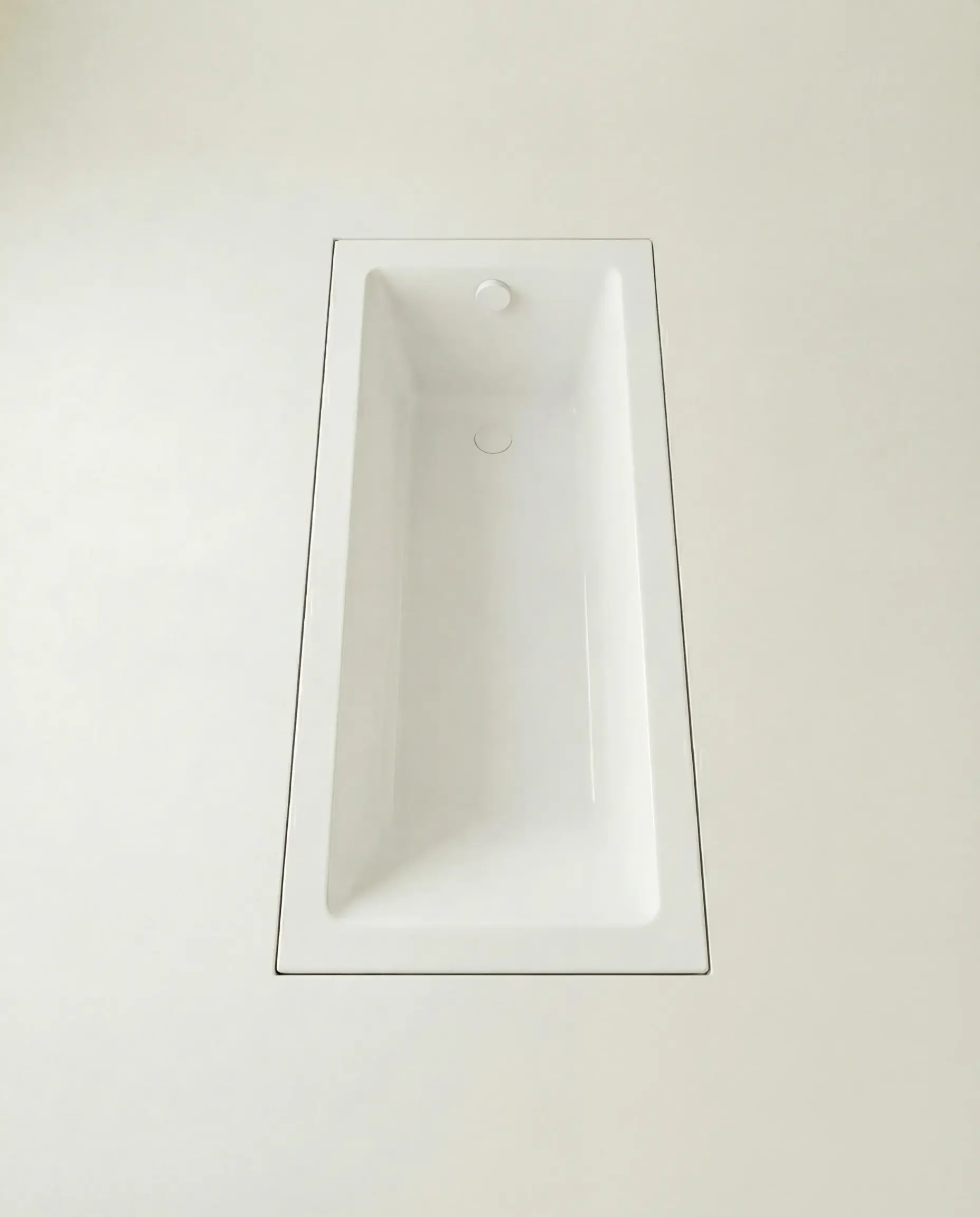 Baignoire encastrable 160x70 cm, Acrylique, Blanc mat, Pieds inclus, Senetosa