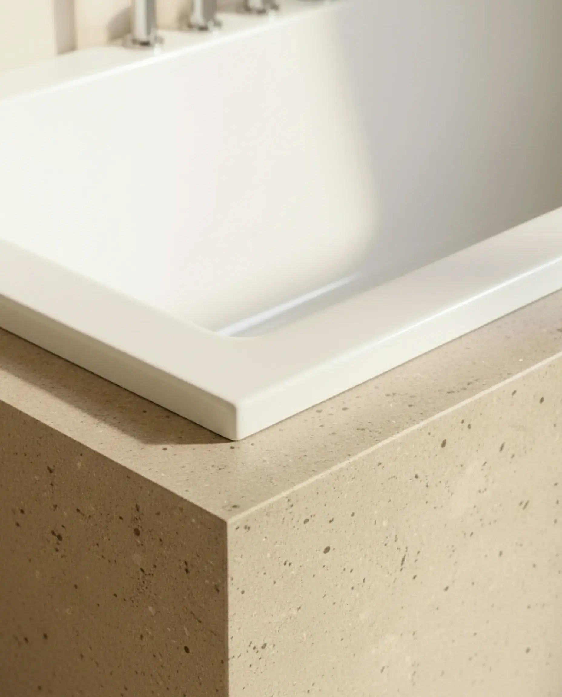 Baignoire encastrable 160x70 cm, Acrylique, Blanc mat, Pieds inclus, Senetosa