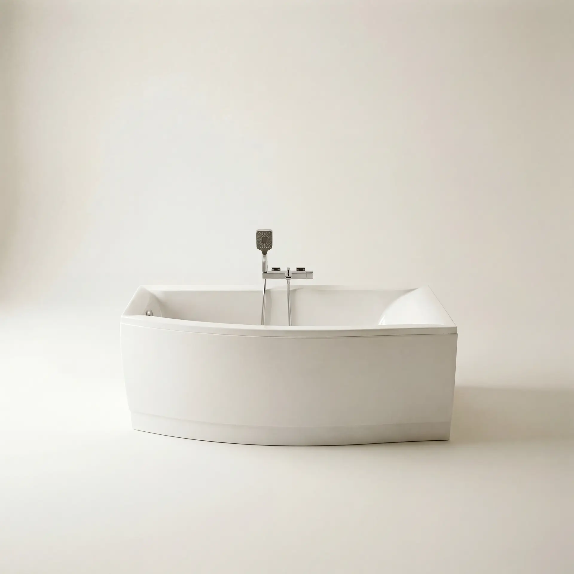 Baignoire asymétrique droite, 160x105 cm, acrylique, Veronella