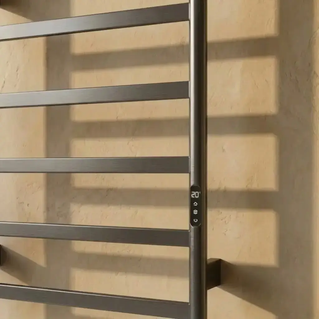 Sèche serviette 57.3x75.4x9.3cm, 140W, Gun métal, Scala