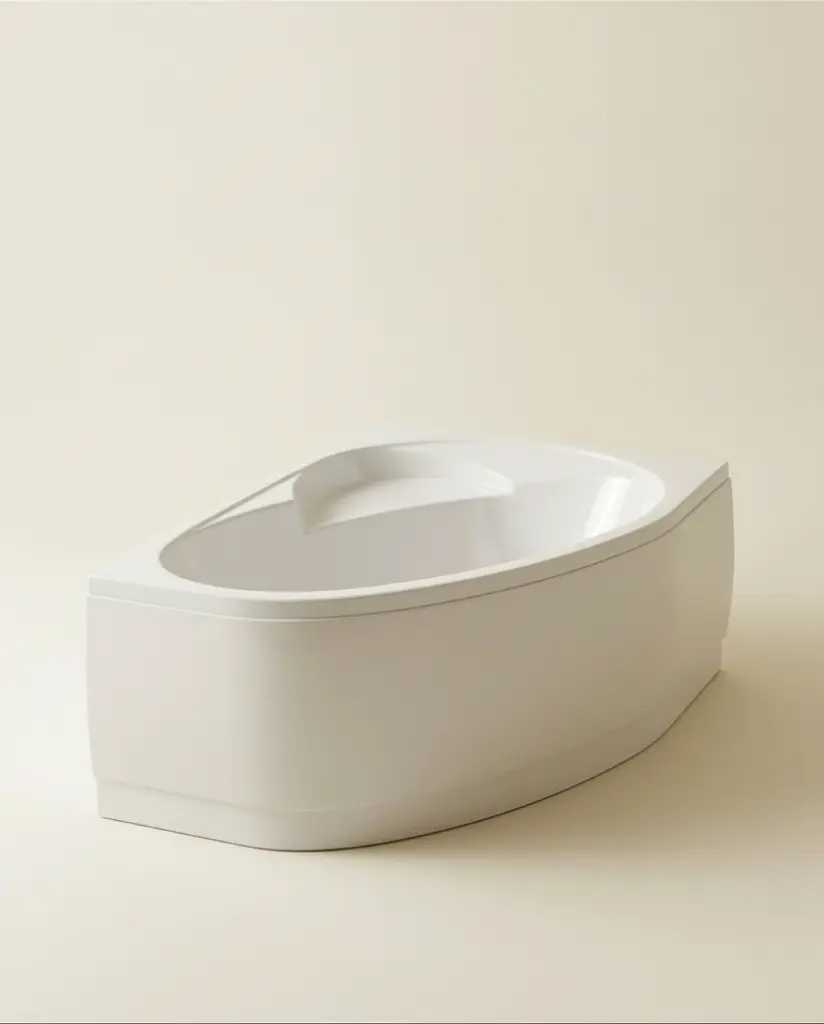 Baignoire d'angle droite, 150 x 100 cm, Flora (6).webp