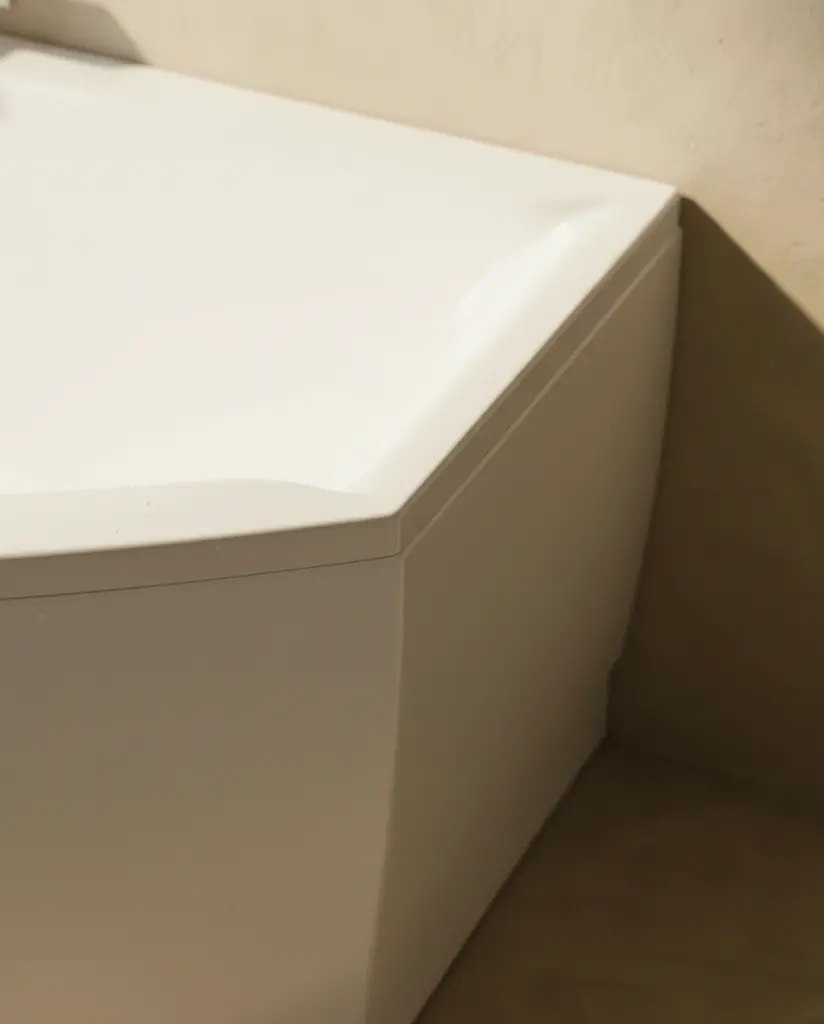 Baignoire asymétrique gauche, 160 x 105 cm, acrylique, Veronella.webp