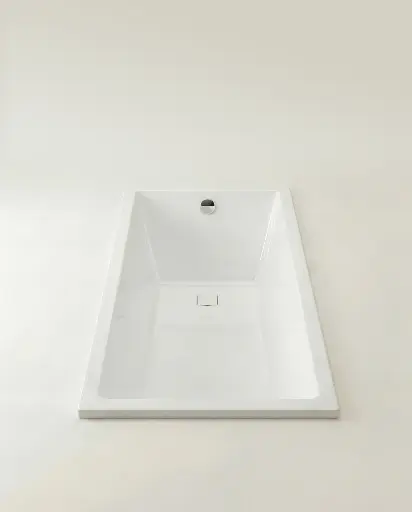Baignoire rectangulaire, 150x70 cm, acrylique, Cavallo (4).webp