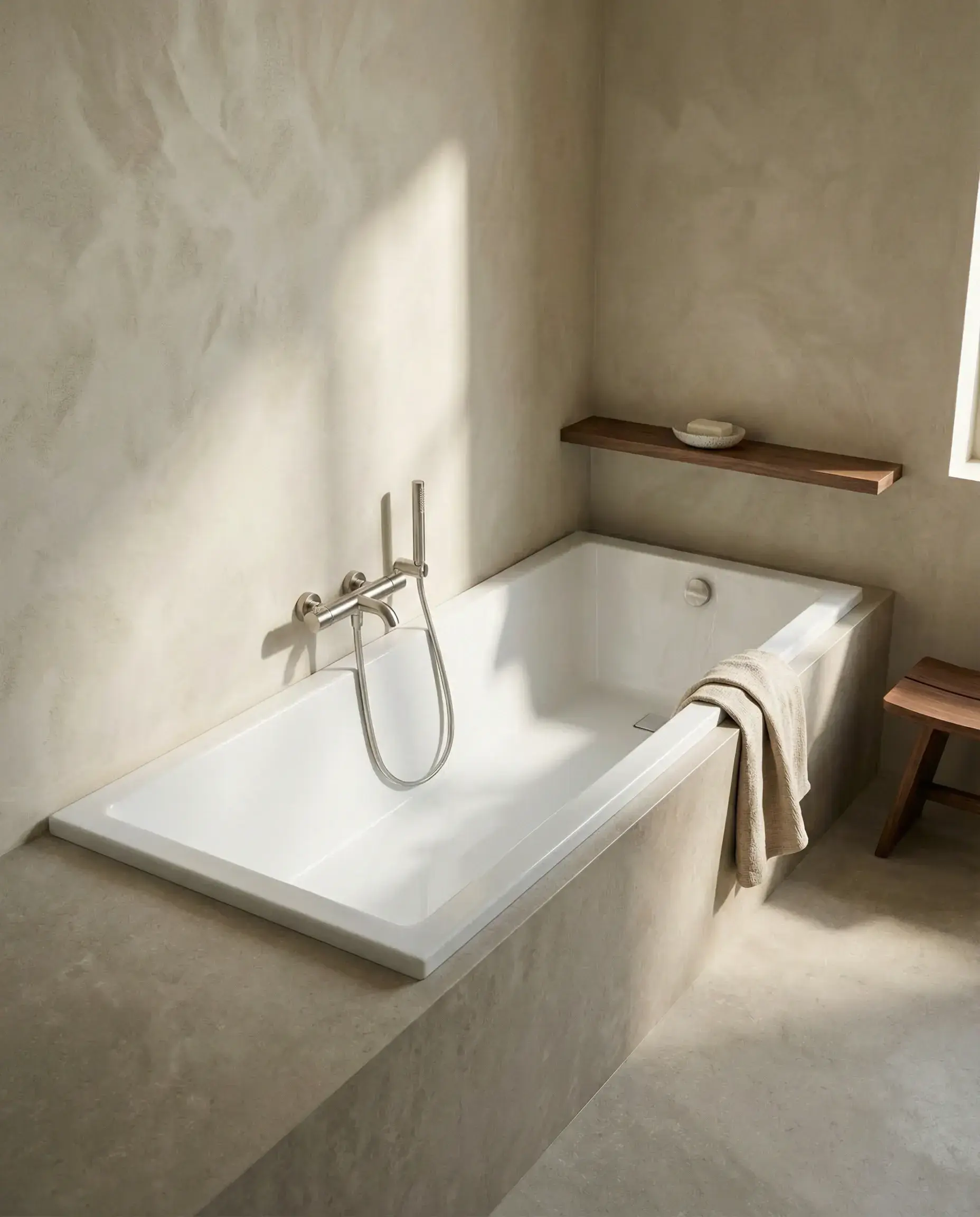 Baignoire rectangulaire, 160x70 cm, acrylique, Cavallo