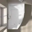 Baignoire asymétrique droite, 160x105 cm, acrylique, Veronella.webp