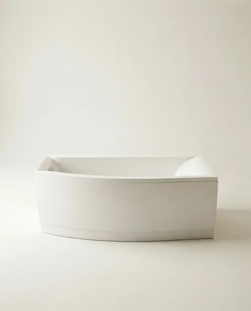 Baignoire asymétrique droite, 160x105 cm, acrylique, Veronella (4).webp