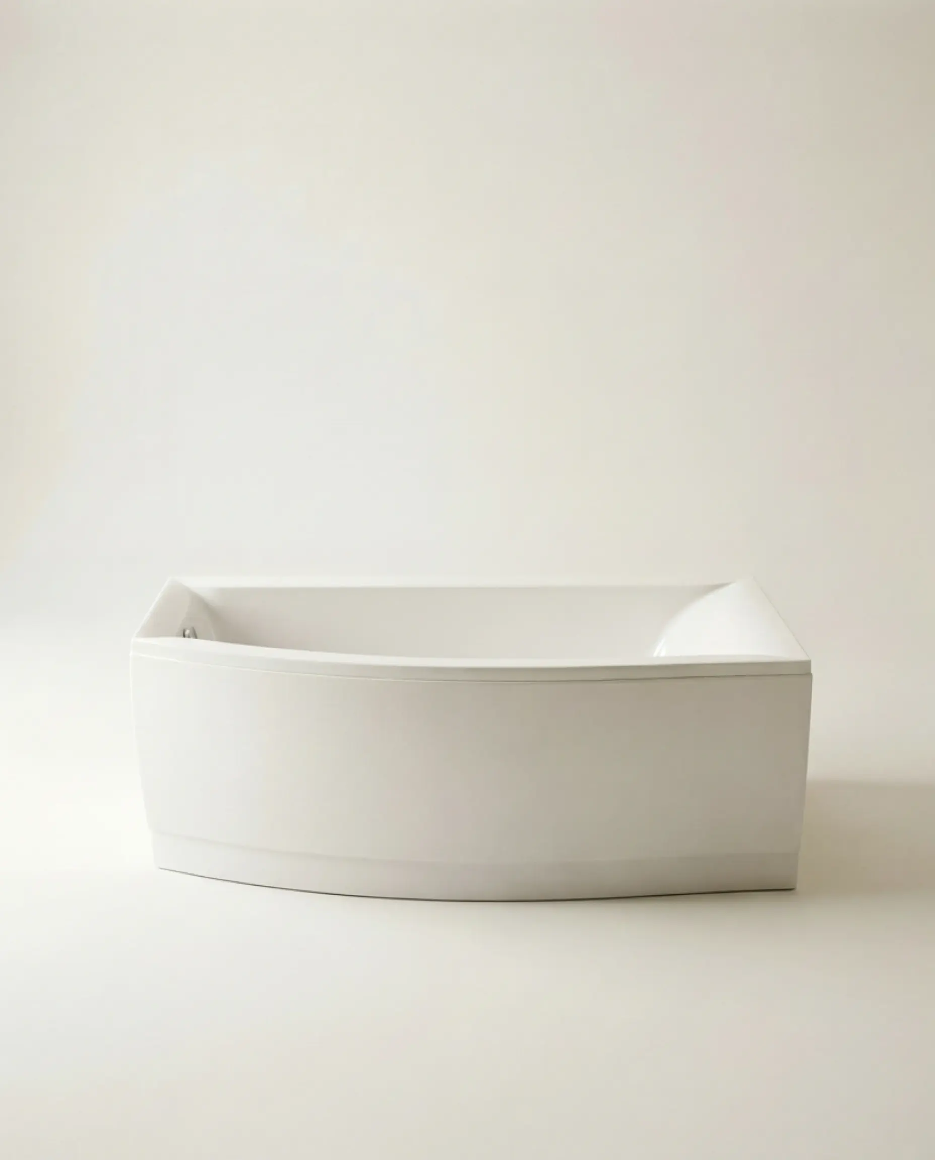 Baignoire asymétrique droite, 160x105 cm, acrylique, Veronella