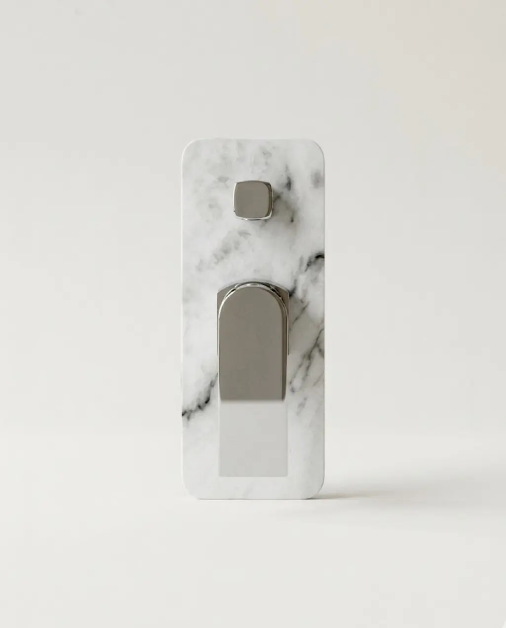 Mitigeur bain-douche encastré, finition marbre blanc, Infinity Elements