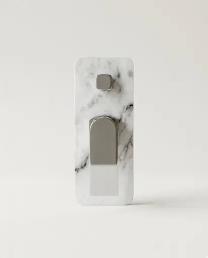 Mitigeur bain-douche encastré, finition marbre blanc, Infinity Elements (3).webp