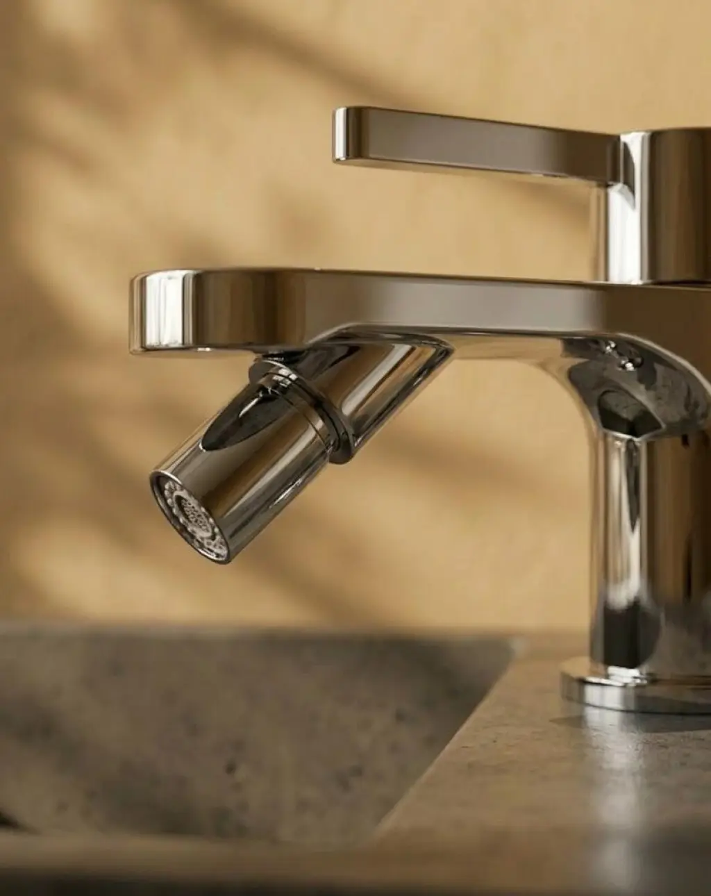 Mitigeur Bidet Monocommande, chromé, Infinity Flow Stick