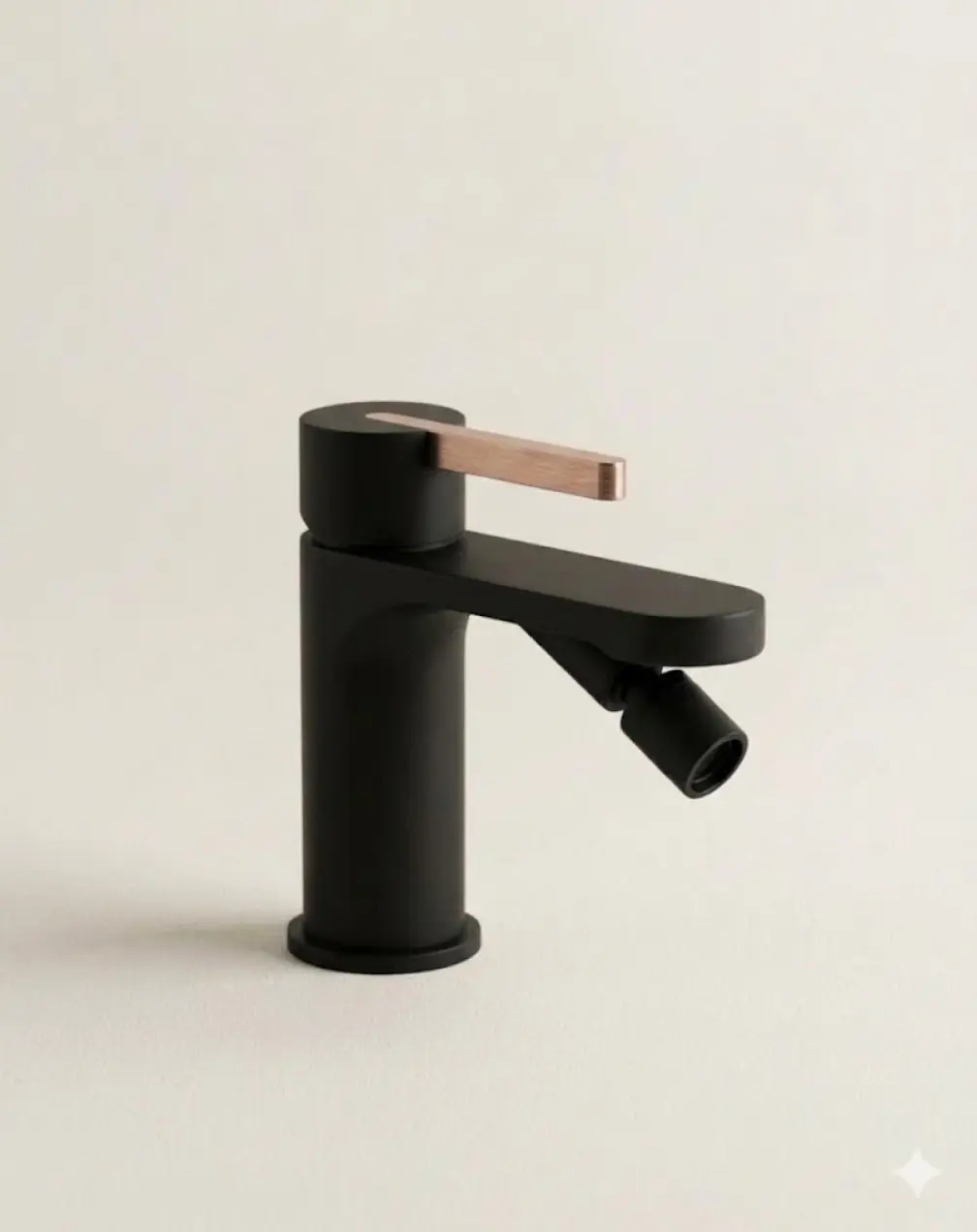 Mitigeur Bidet Monocommande, Noir, Infinity Flow Stick