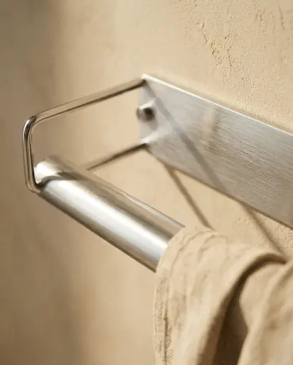 Porte-serviette 45 cm - Chromé brossé - Infinity elegance 1.webp