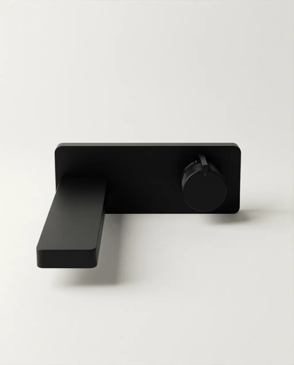 Robinet mitigeur lavabo mural encastré noir mat, Carrousel