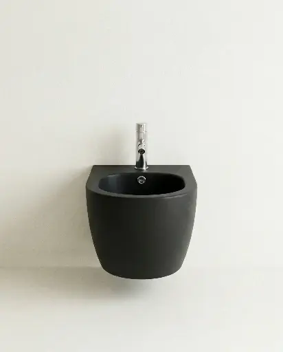 Bidet Suspendu, 48x37, Celia, Noir mat fond blanc.webp