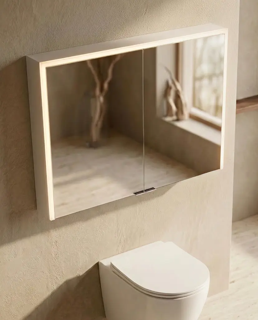 Armoire de toilette 100 cm, LED, Montebello