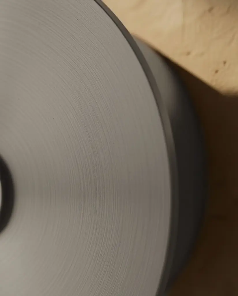 Sèche serviette électrique rond, diamètre 21cm, inox brossé, Disc (2).webp