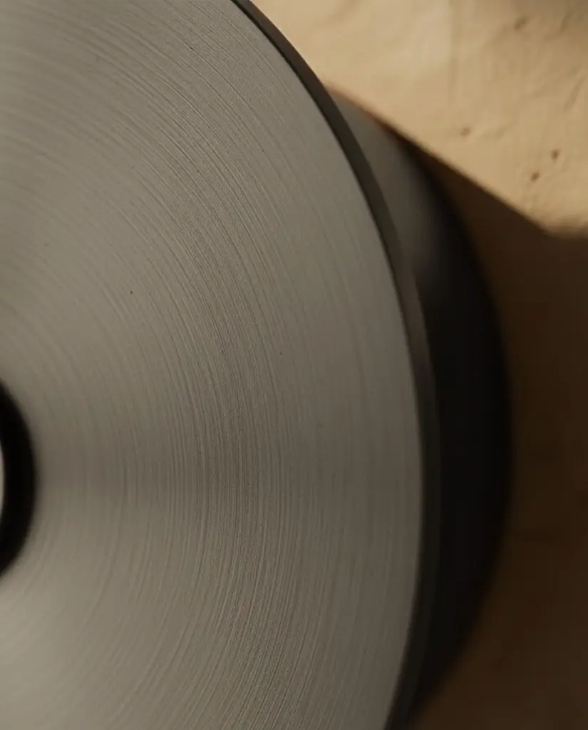 Sèche serviette électrique rond, diamètre 21cm, Gun métal brossé, Disc 