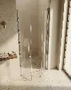 Porte de douche saloon, Sur-mesure de 58 à 95,5 cm, Chrome, Regia.webp