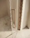 Porte de douche saloon, Sur-mesure de 58 à 95,5 cm, Doré rosé brossé, Regia (4).webp