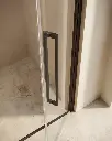 Porte de douche saloon, Sur-mesure de 58 à 95,5 cm, Noir brossé, Regia.webp