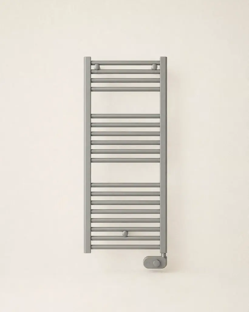 Sèche-Serviette Electrique rond, largeur 50cm 500W gris (2).webp