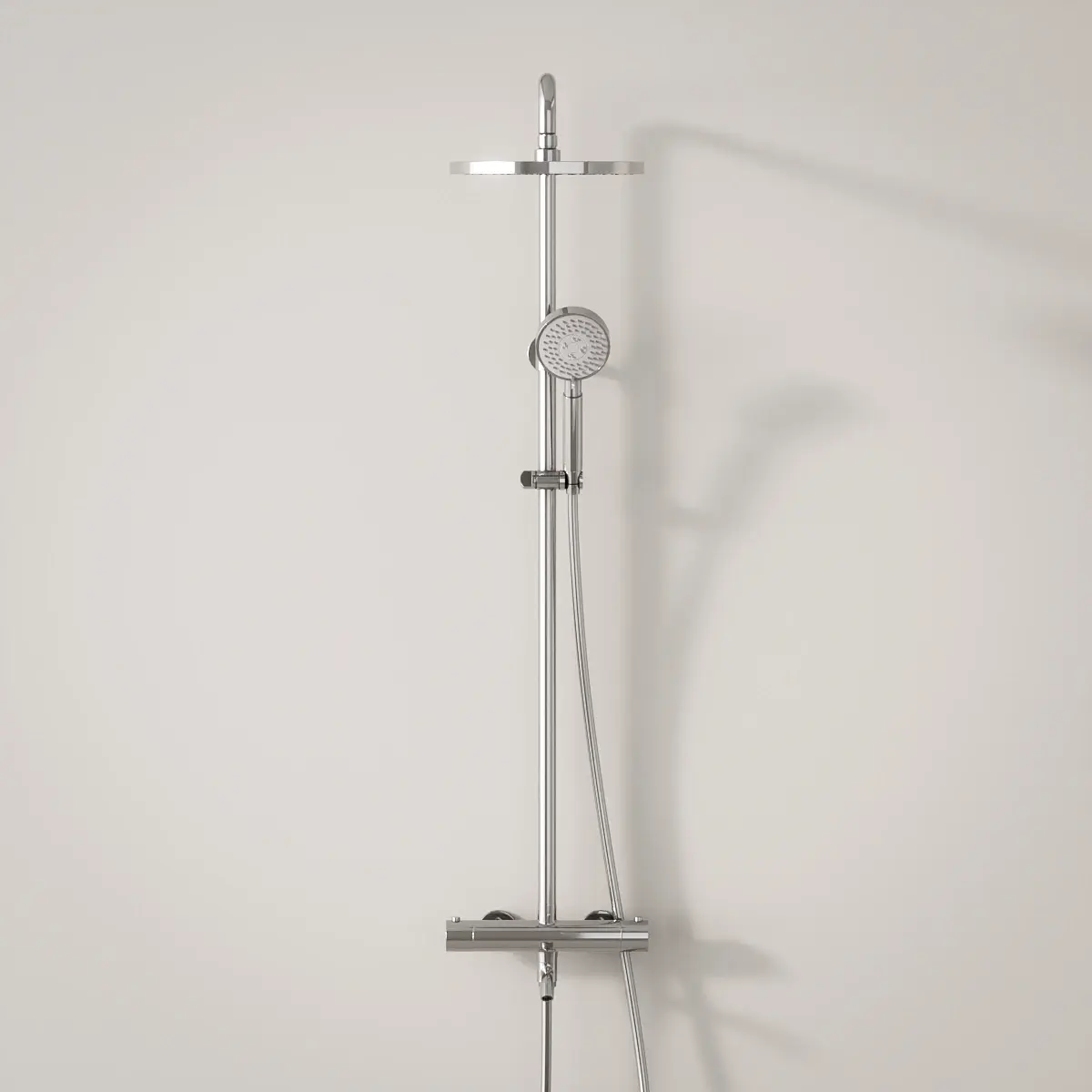Colonne bain douche thermostatique Chromé, Châtelet    