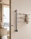 Sèche serviette 47.3x57x12cm, 75W, Inox brossé, Elios (4).webp