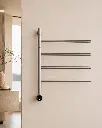 Sèche serviette 47.3x57x12cm, 75W, Inox brossé, Elios (5).webp